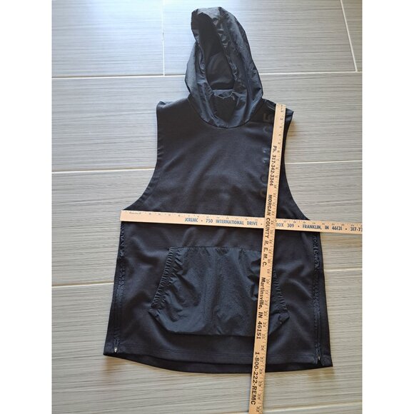 Nike ThermaTech TP Men's Hooded Sleeveless Sweatshirt Dri-FIT Black Zip Sides M - Picture 7 of 10